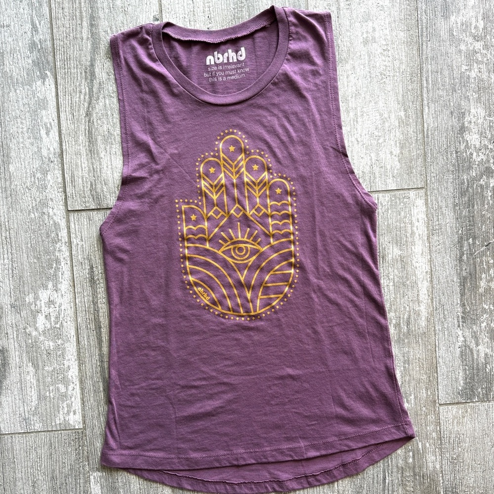 ♥️NBRHD - PLUM SLEEVELESS T♥️